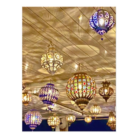 Kleurrijke Lantaarns - Marrakech, Marokko Foto Afdruk (Voorkant)