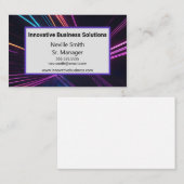 Kleurrijke Laser Lichtstralen High Tech IT Busines Visitekaartje (Voorkant / Achterkant)