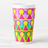 Kleurrijke Latte Mok (Voorkant)