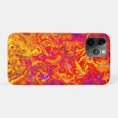 Kleurrijke Lava Kleuren Abstract Ontwerp Case-Mate iPhone Case (Achterkant (horizontaal))
