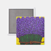 Kleurrijke lavendelmagneet magneet (Voorkant / Achterkant)