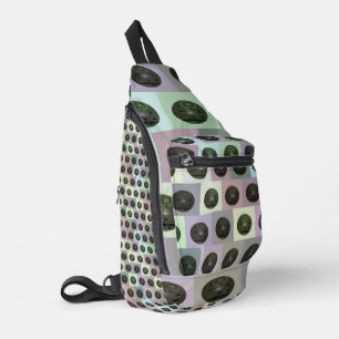 Kleurrijke Lawn Bowls Pop Art, Sling Bag