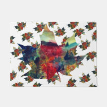 Kleurrijke Leaf Art Deurmat