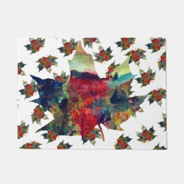Kleurrijke Leaf Art Deurmat