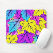 Kleurrijke Leaf Design Desk Mat & Muismat (Met muis)