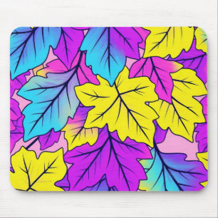 Kleurrijke Leaf Design Desk Mat & Muismat