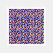 Kleurrijke Leaf Pattern Party Servet (Voorkant)