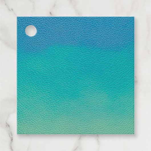 Kleurrijke Leather Art Gift Labels (Voorkant)