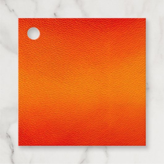 Kleurrijke Leather Art Gift Labels (Voorkant)