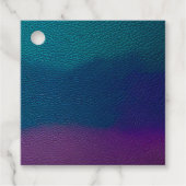 Kleurrijke Leather Art Gift Labels (Voorkant)