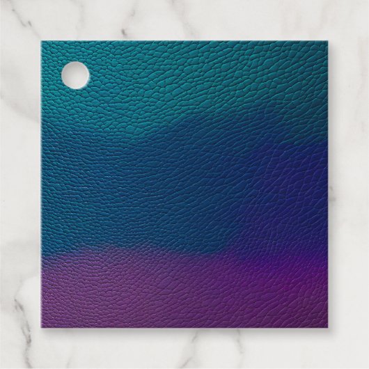 Kleurrijke Leather Art Gift Labels (Voorkant)