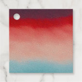 Kleurrijke Leather Art Gift Labels (Voorkant)