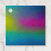 Kleurrijke Leather Art Gift Labels (Voorkant)