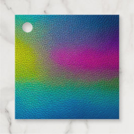 Kleurrijke Leather Art Gift Labels