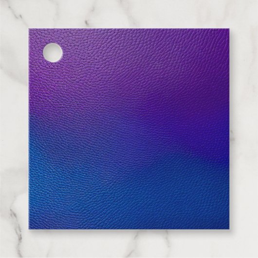 Kleurrijke Leather Art Gift Labels (Voorkant)