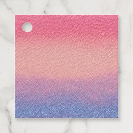 Kleurrijke Leather Art Gift Labels (Voorkant)