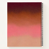 Kleurrijke Leather Art Spiral Notitieboek (Achterkant)