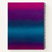 Kleurrijke Leather Art Spiral Notitieboek (Achterkant)