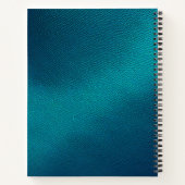 Kleurrijke Leather Art Spiral Notitieboek (Achterkant)