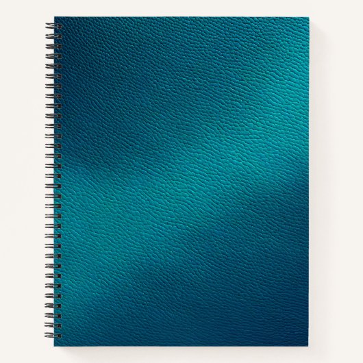 Kleurrijke Leather Art Spiral Notitieboek (Voorkant)