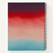 Kleurrijke Leather Art Spiral Notitieboek (Achterkant)