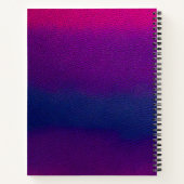 Kleurrijke Leather Art Spiral Notitieboek (Achterkant)