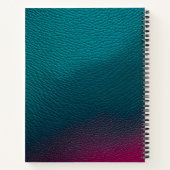 Kleurrijke Leather Art Spiral Notitieboek (Achterkant)