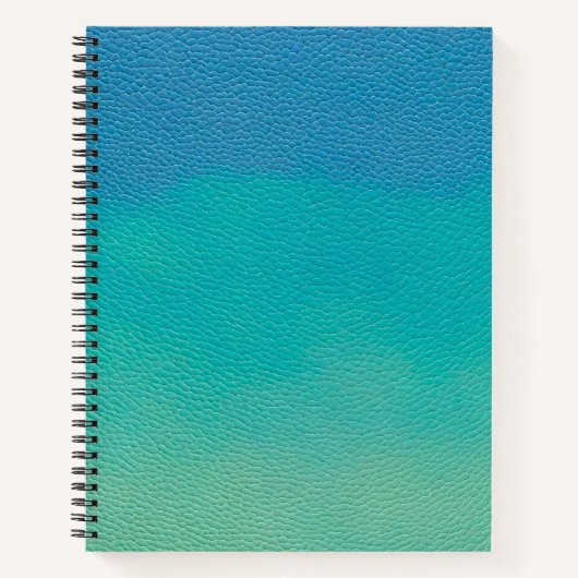 Kleurrijke Leather Art Spiral Notitieboek (Voorkant)