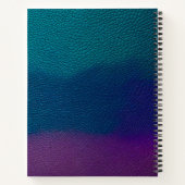 Kleurrijke Leather Art Spiral Notitieboek (Achterkant)