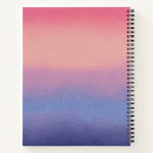 Kleurrijke Leather Art Spiral Notitieboek (Achterkant)