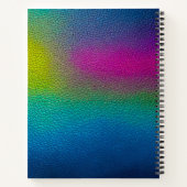 Kleurrijke Leather Art Spiral Notitieboek (Achterkant)