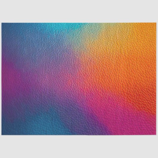 Kleurrijke Leather Art Tissue Paper Tissuepapier (Voorkant)