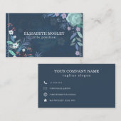 Kleurrijke Leaves and Flowers Visitekaartje (Voorkant / Achterkant)