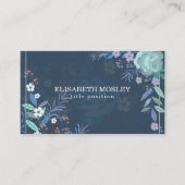 Kleurrijke Leaves and Flowers Visitekaartje (Voorkant)