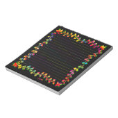 Kleurrijke lebrand - Notitieblok van 5,5 x 6 inch (Linkerzijde)