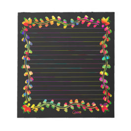 Kleurrijke lebrand - Notitieblok van 5,5 x 6 inch