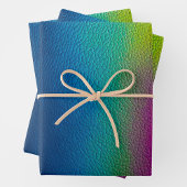 Kleurrijke Lederen Art Wrapping Paper Sheets