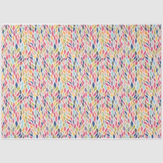 Kleurrijke lederen patroonzacht weefselomhulsel tissuepapier (Voorkant)