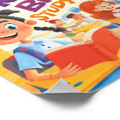 Kleurrijke Leerposter voor Kinderen Poster (Hoek)