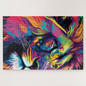 Kleurrijke Leeuw 20" * 30" Puzzel, 1014 stuks Legpuzzel (Horizontaal)