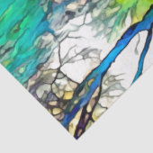 Kleurrijke Leeuw Decoupage Print Rainbow Tissuepapier (Detail)