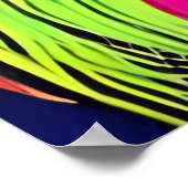 Kleurrijke Leeuw digitale kunst Poster (Hoek)