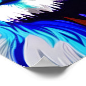 Kleurrijke Leeuw digitale kunst | Verjaardag Poster (Hoek)