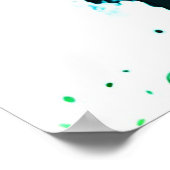 Kleurrijke Leeuw Hoofd Portret Poster (Hoek)