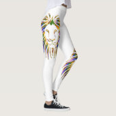 Kleurrijke Leeuw Leeuw op elke kleur Leggings (Rechts)