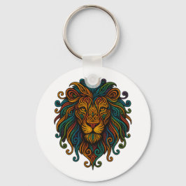 Kleurrijke Leeuw Sleutelhanger
