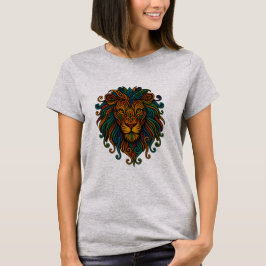 Kleurrijke Leeuw T-shirt