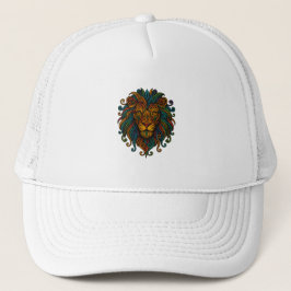 Kleurrijke Leeuw Trucker Pet