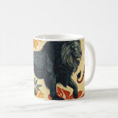 Kleurrijke  leeuwen koffiemok (Voorkant rechts)