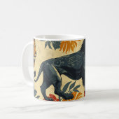 Kleurrijke  leeuwen koffiemok (Voorkant links)